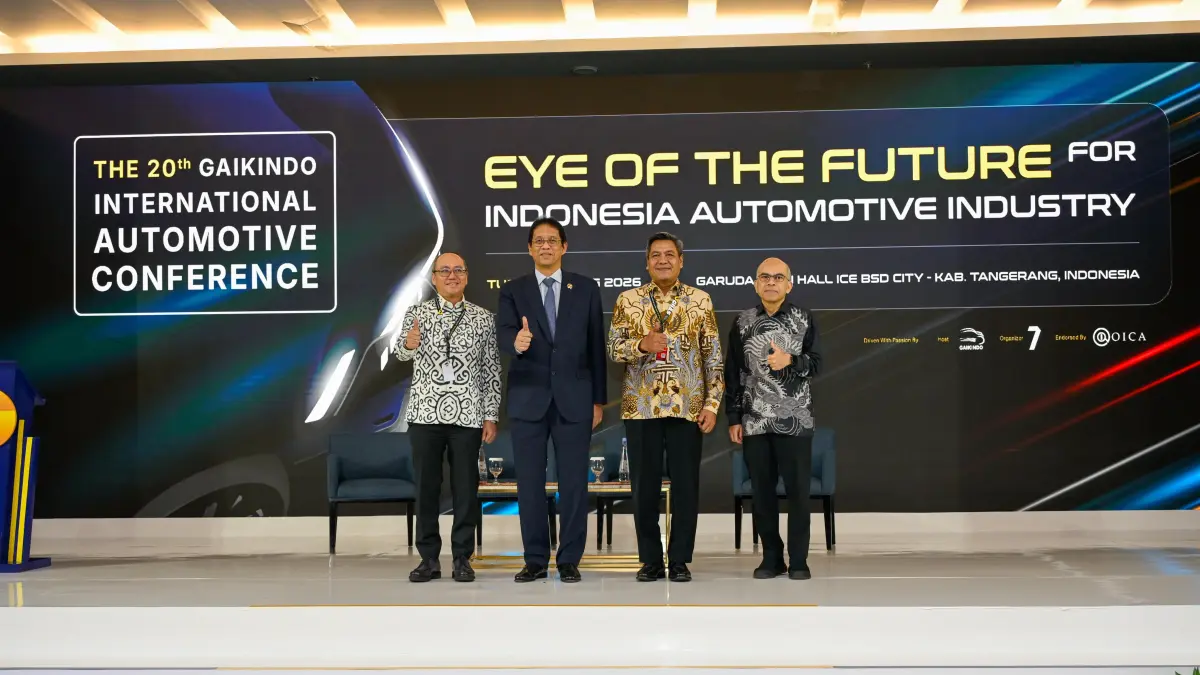 Diskusi GIAC 2026 membahas strategi memperkuat daya saing industri otomotif Indonesia di masa depan.
