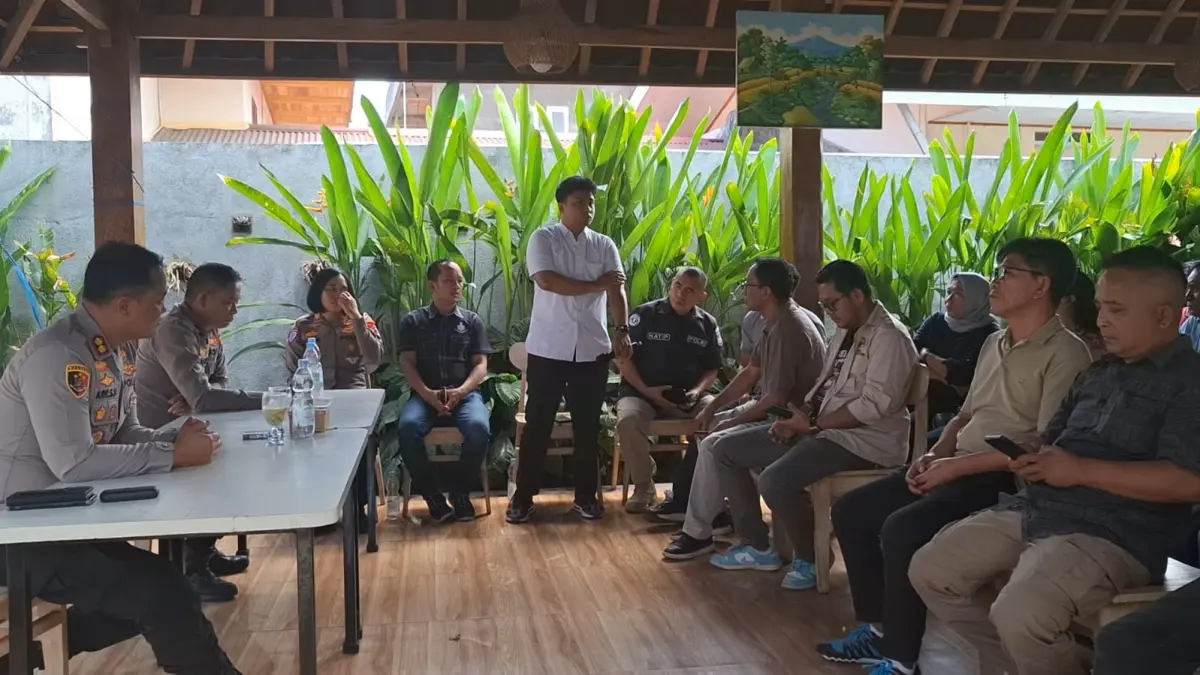 Kegiatan kemitraan Polres Bitung dengan insan pers.(Dok Istimewa)