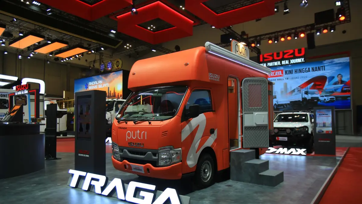 Isuzu TRAGA Putri Salon Studio menunjukkan inovasi kendaraan niaga untuk bisnis kecantikan.