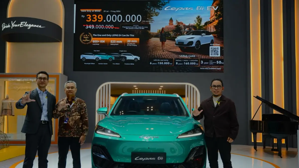 LEPAS menghadirkan ekosistem kepemilikan kendaraan listrik melalui layanan LEPAS CARE di GIIAS 2026.