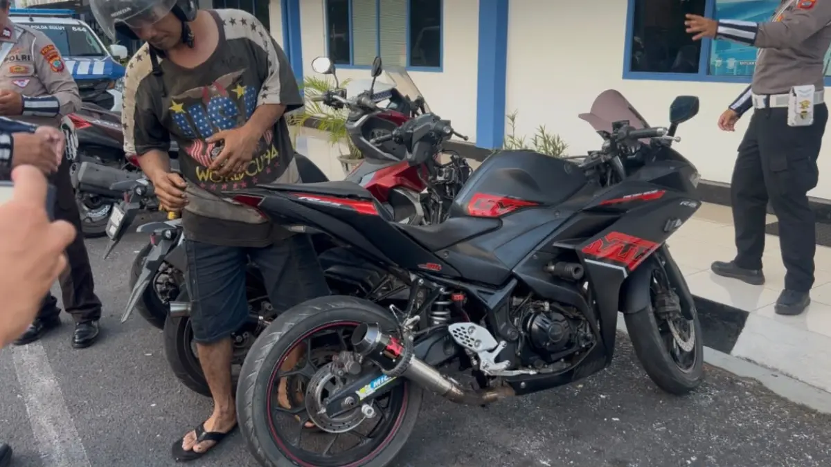 Penggunaan knalpot racing atau knalpot brong semakin diperketat Ditlantas Polda Sulut hingga jajaran Satlantas di wilayah hukum 15 Polres/ta se-Sulut/ 