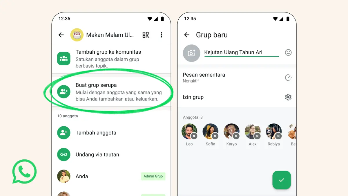 Ilustrasi - WhatsApp grup chat 