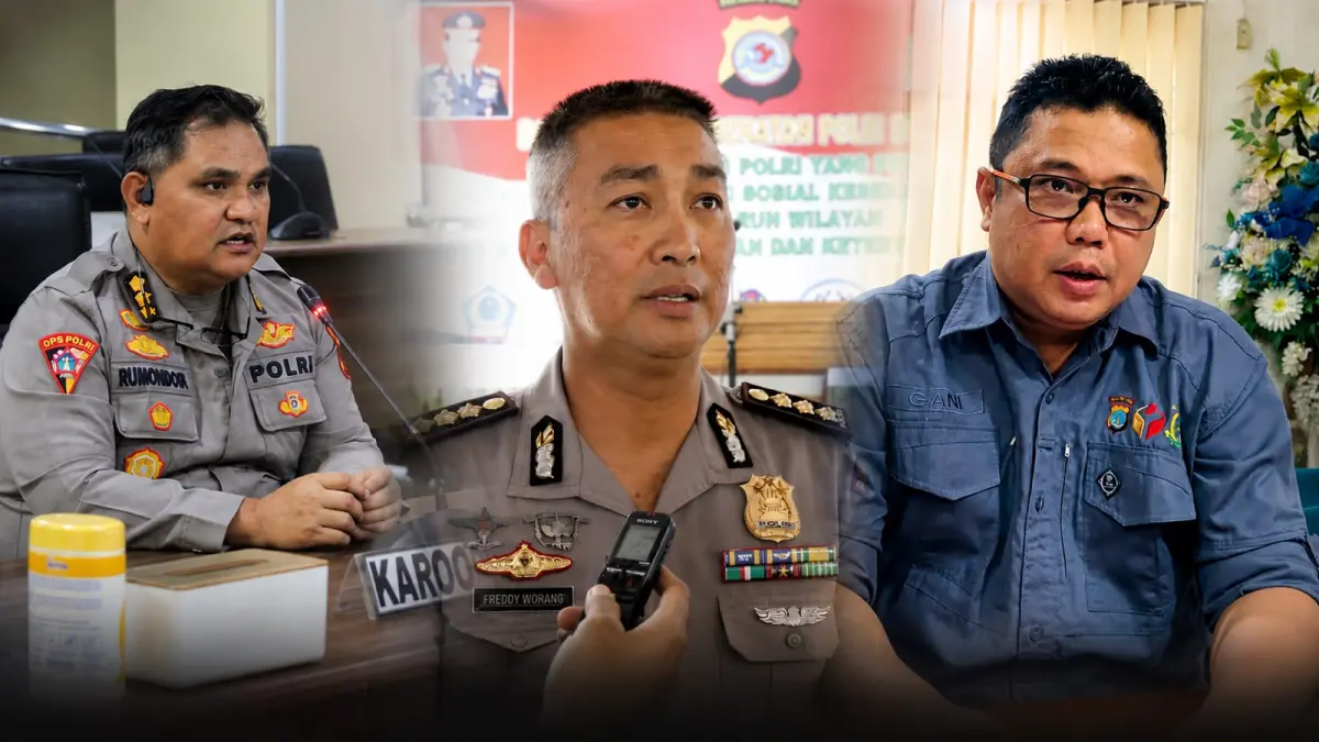 Kombes Pol Ronald Reflie Rumondor, Kombes Pol Freddy Worang Johanes, Kombes Pol Gani Fernando Siahaan