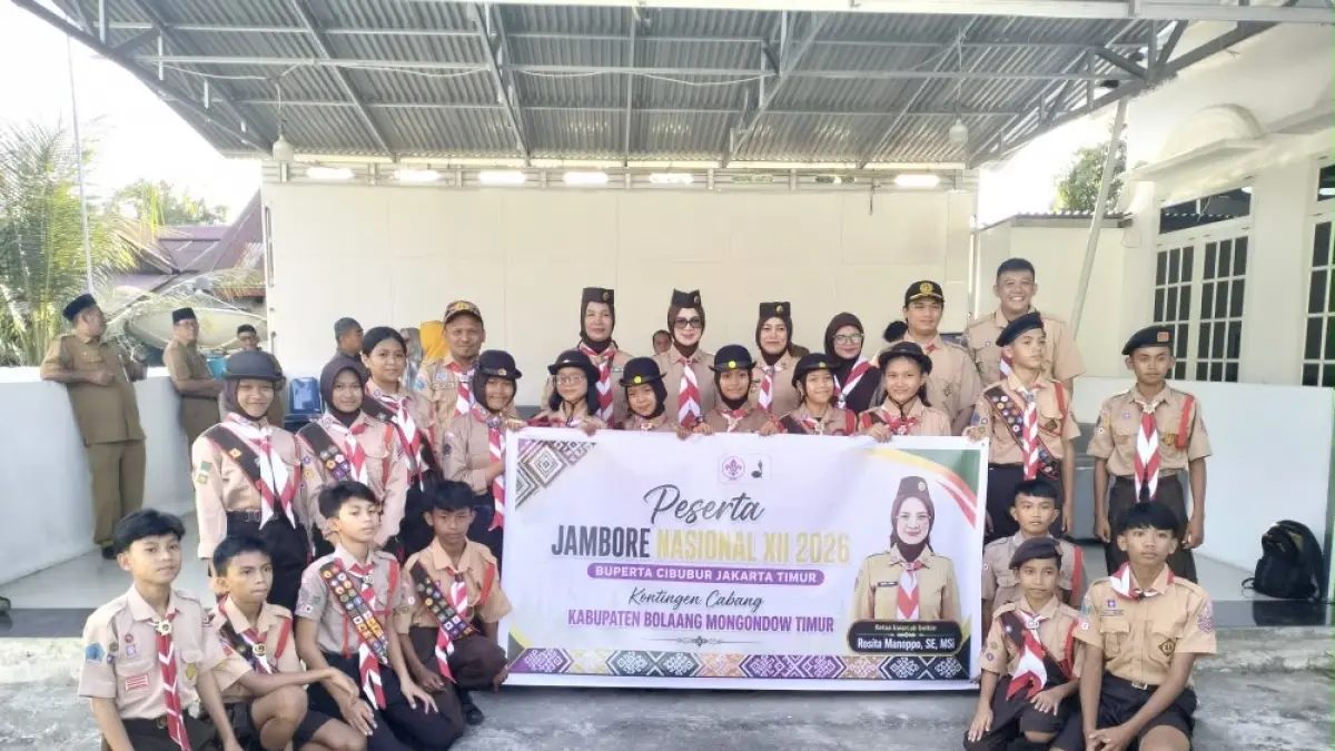Kontingen Pramuka Boltim menuju Jambore Nasional XII di Cibubur