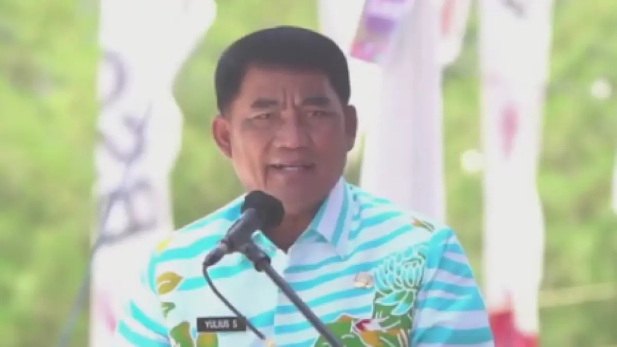 Gubernur Yulius Selvanus saat di pelaksanaan TIFF 2026