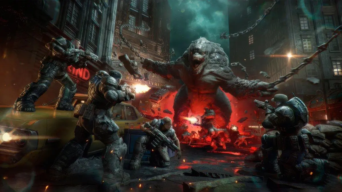 Visual Gears of War: E-Day dalam rangkaian Multiplayer Beta yang berlangsung pada Agustus 2026. Foto: Xbox Game Studios.
