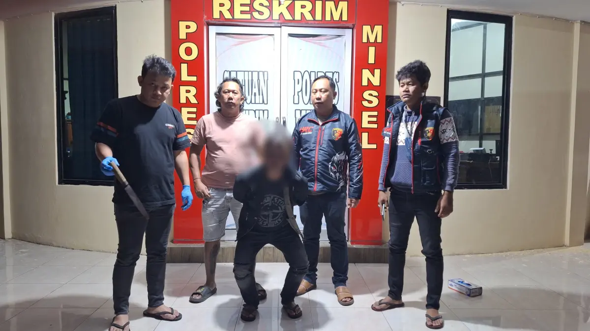 MANTAP: Jajaran Polres Minsel bergerak cepat mengamankan terduga pelaku.