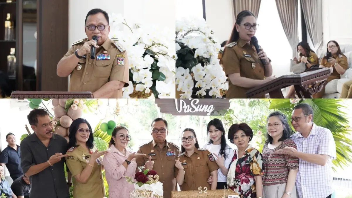 PENUH SYUKUR: Momen HUT ke-52 Wabup Vanda Sarundajang, Selasa (11/8/2026) penuh ungkapan syukur.