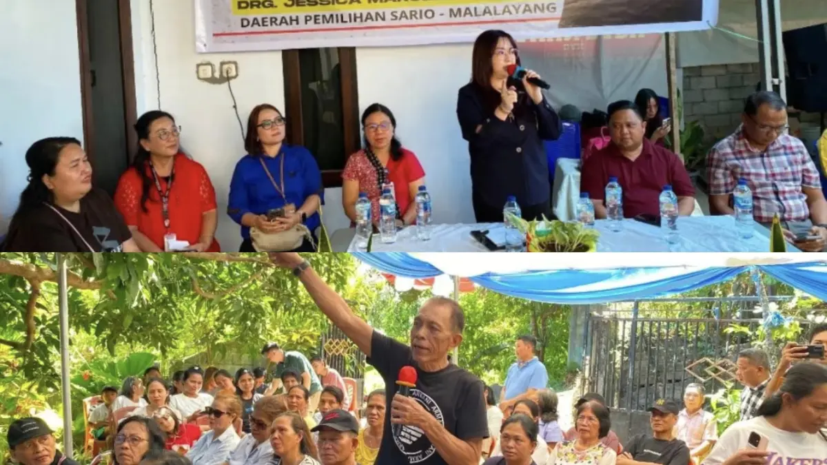 TAMPUNG: Antusias warga di Kelurahan Malalayang 1 Timur dalam menyampaikan aspirasi ke Anggota DPRD Manado