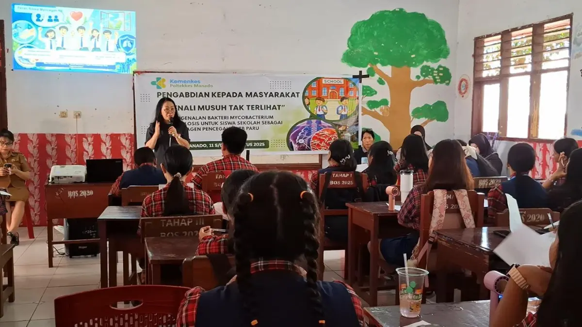 TURUN LAPANGAN: Politeknik Kesehatan Kemenkes Manado melalui Jurusan Teknologi Laboratorium Medis (TLM) melaksanakan kegiatan Pengabdian Kepada Masyarakat.