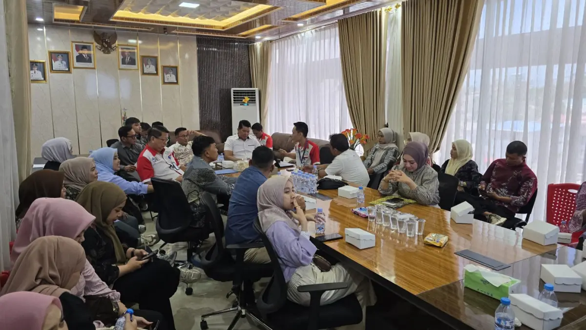 Perumda Air Minum Muara Tirta Kota Gorontalo saat menyambangi Perumda Air Minum Duasudara Bitung.(Dok Istimewa)