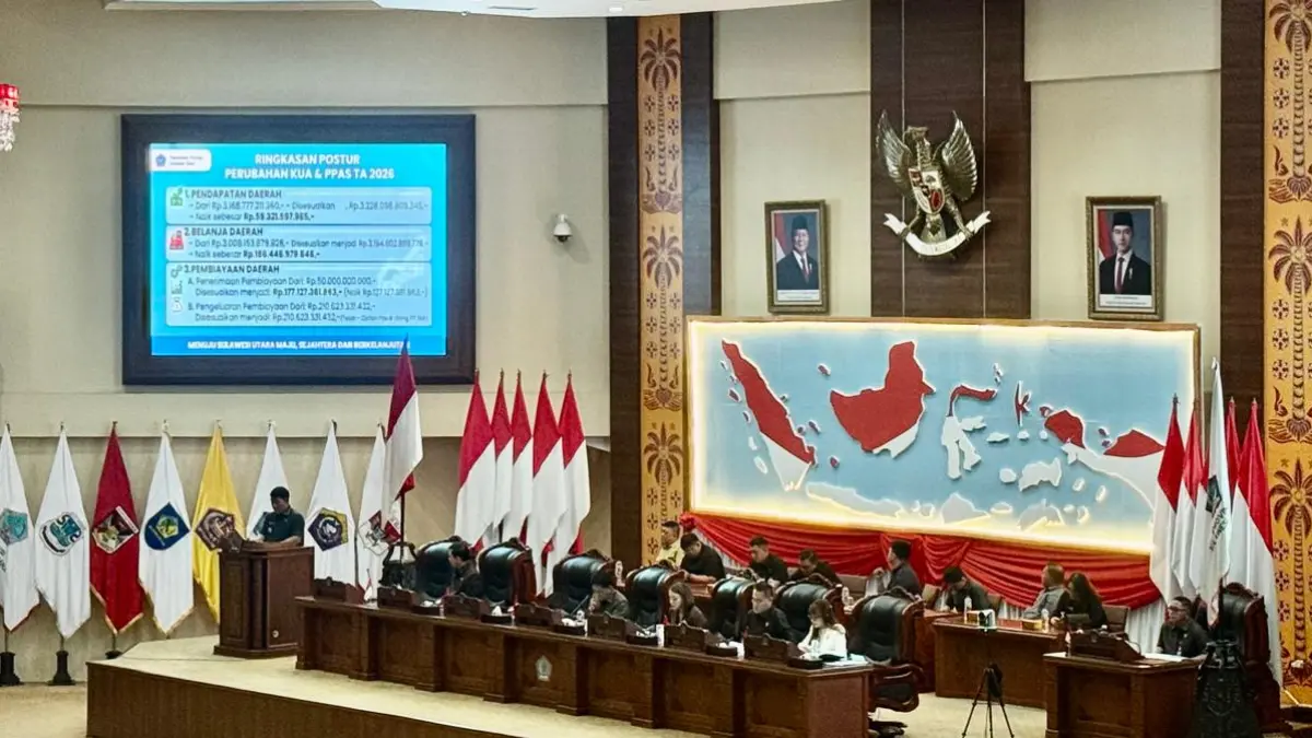  Rapat Paripurna DPRD Sulut, Senin (24/8/2026), 