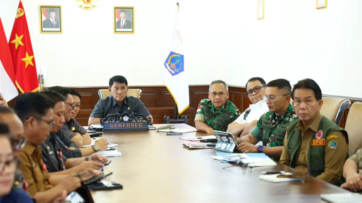 Rakor terkait pencegahan karhutla di Sulawesi Utara.