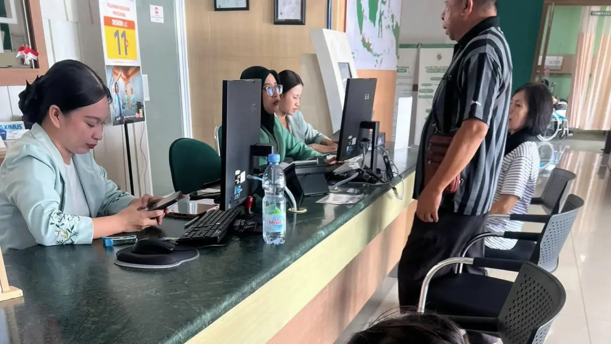 KESAL: Proses pelayanan pasien di Rumah Sakit Hermina yang diposting melalui akun media sosial Srinanda Lamadau