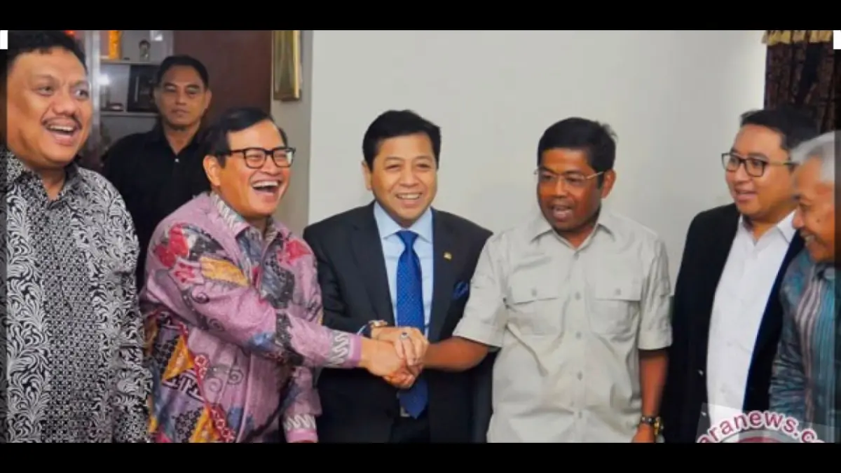 Olly Dondokambey bersama para tokoh politik nasional 