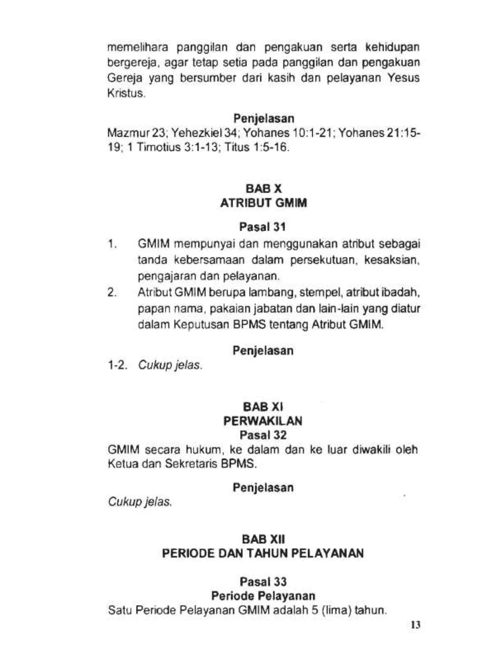 Tata Gereja 2021