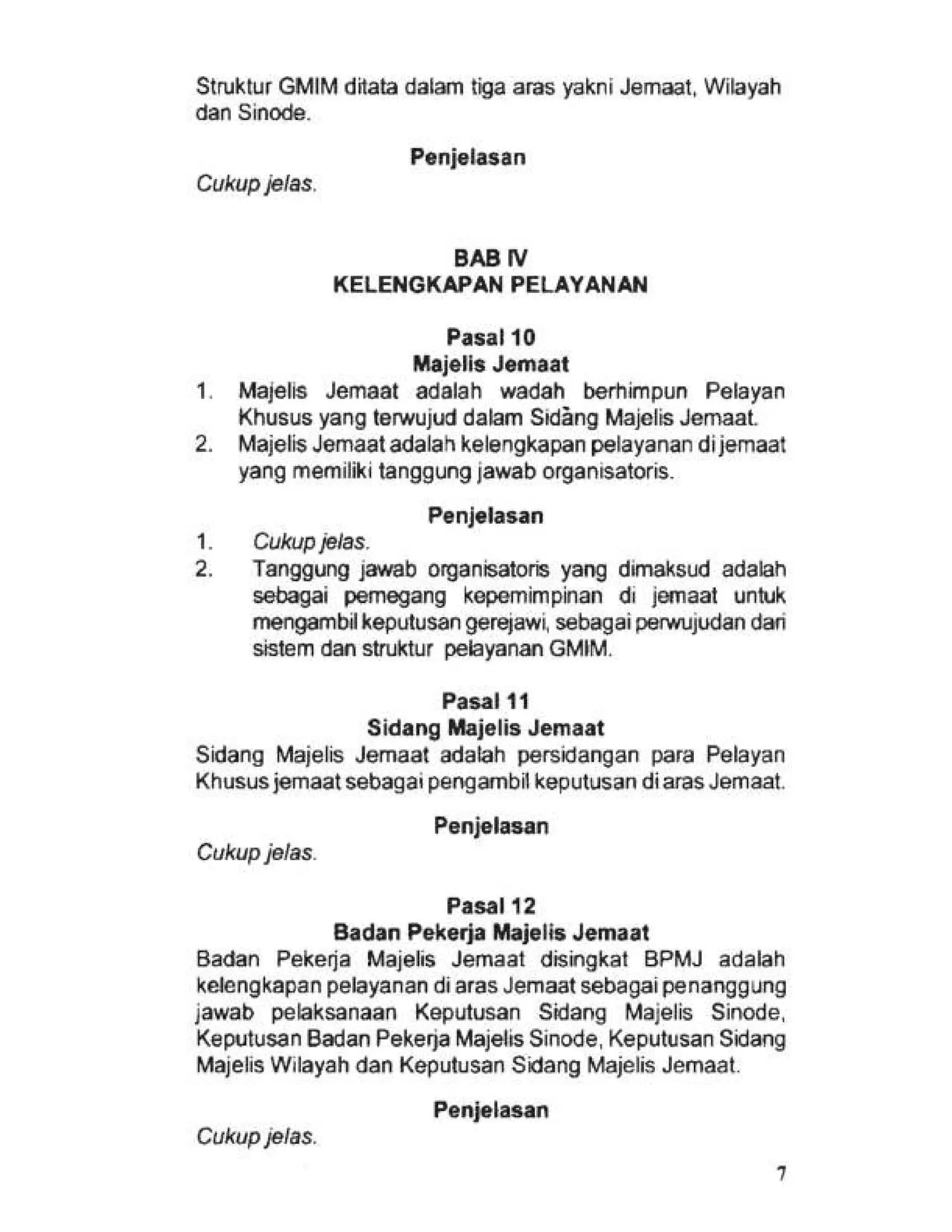 Tata Gereja 2021