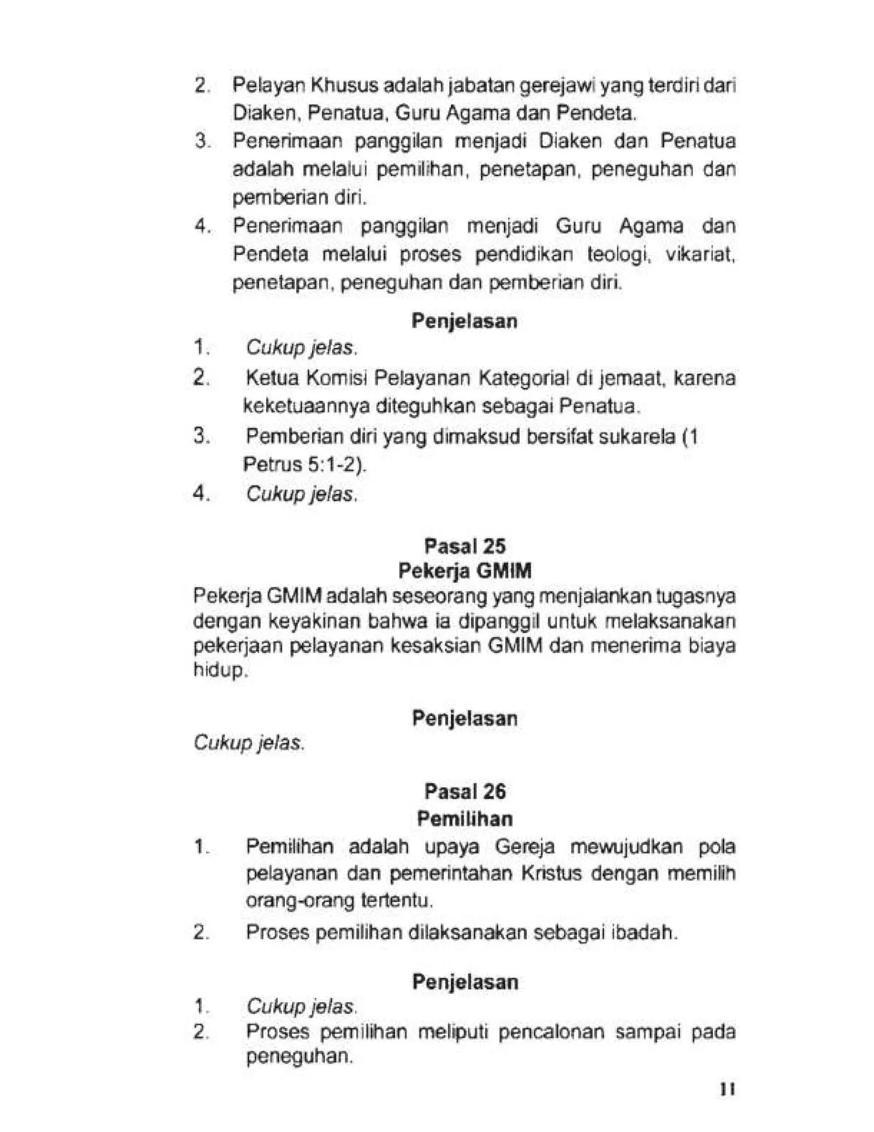Tata Gereja 2021