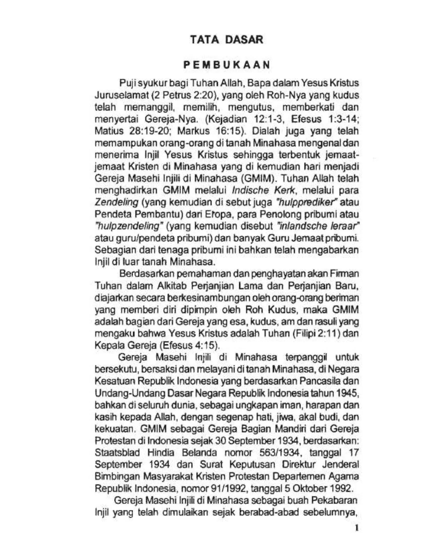 Tata Gereja 2021