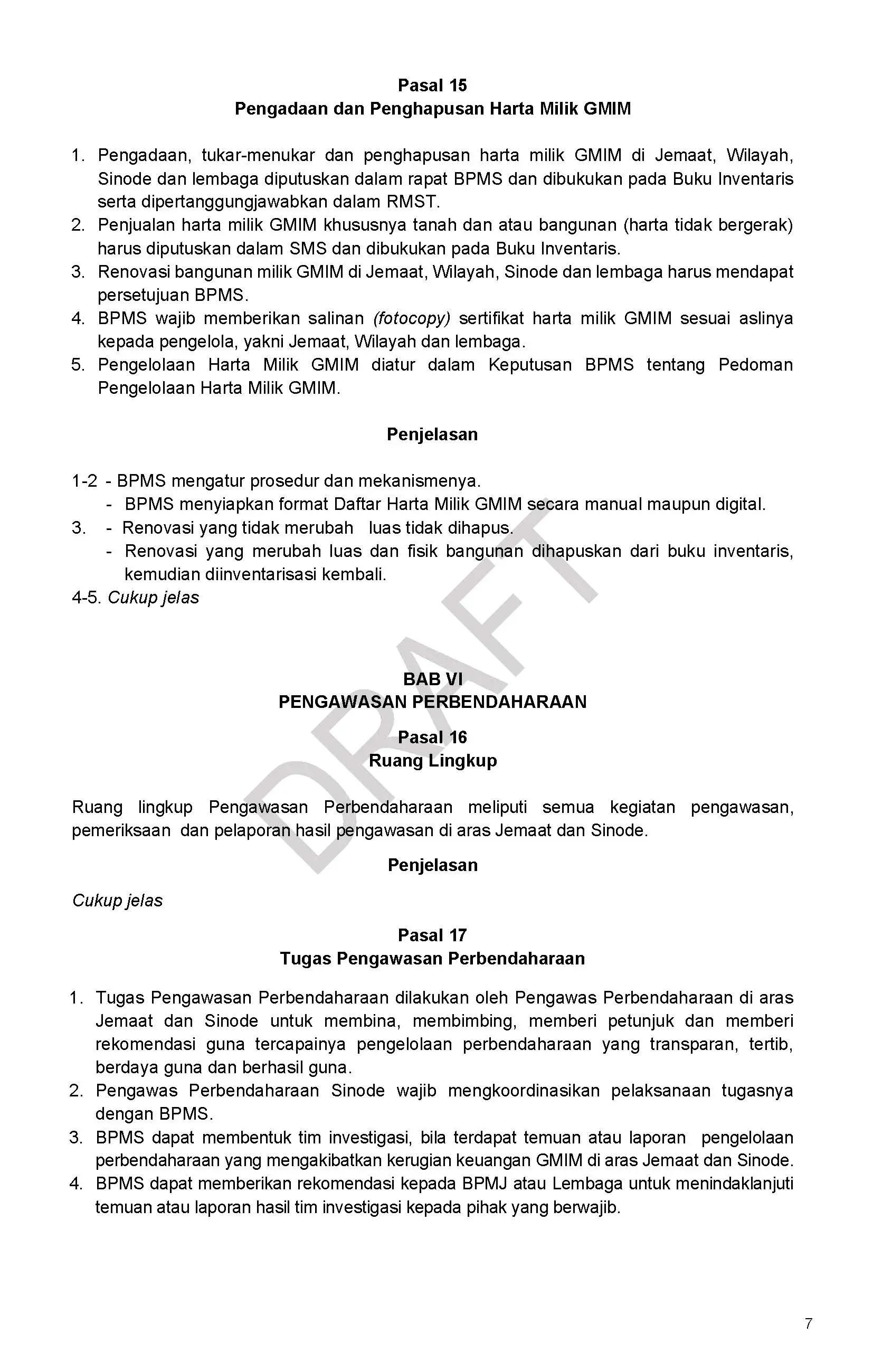 Draft/Konsep Tata Gereja 2026