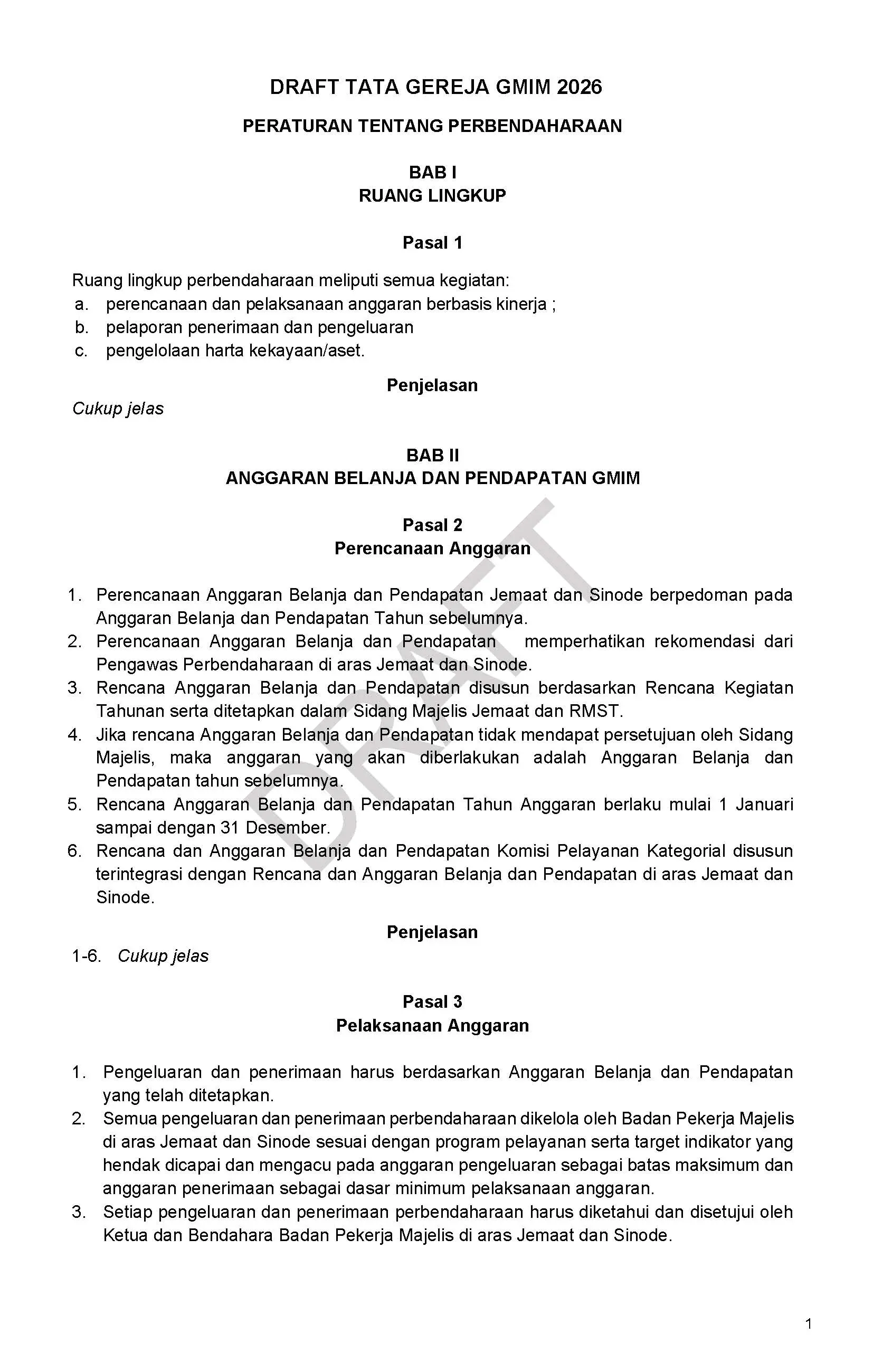 Draft/Konsep Tata Gereja 2026