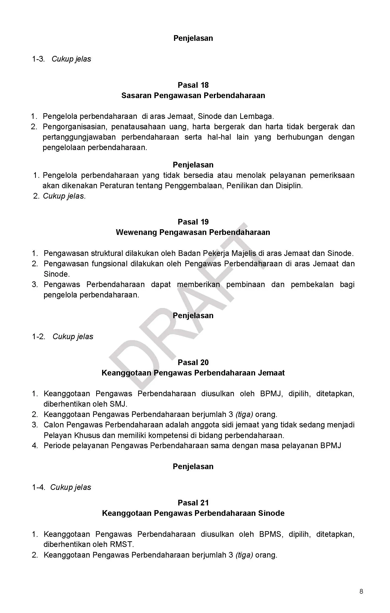 Draft/Konsep Tata Gereja 2026