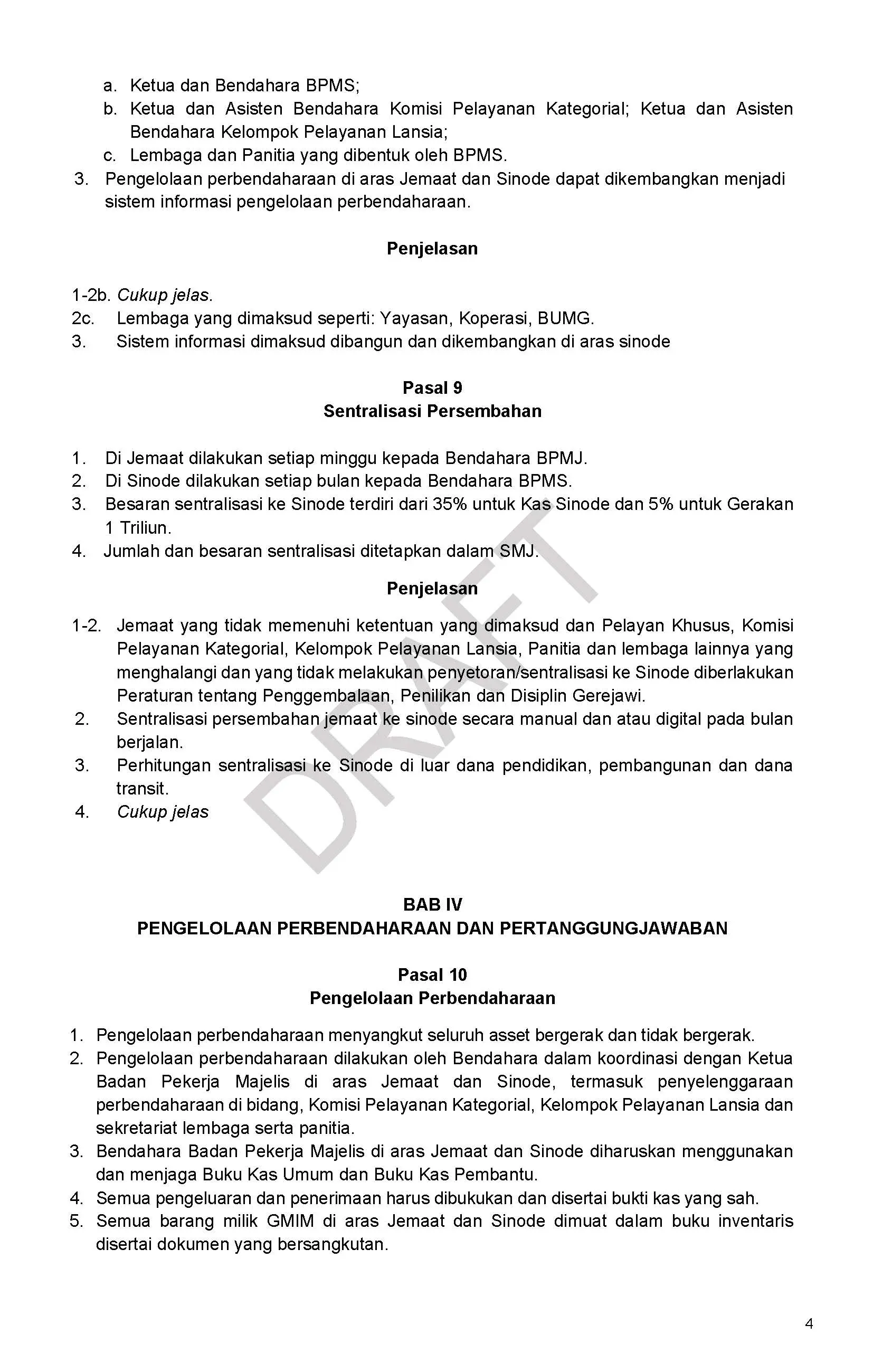 Draft/Konsep Tata Gereja 2026