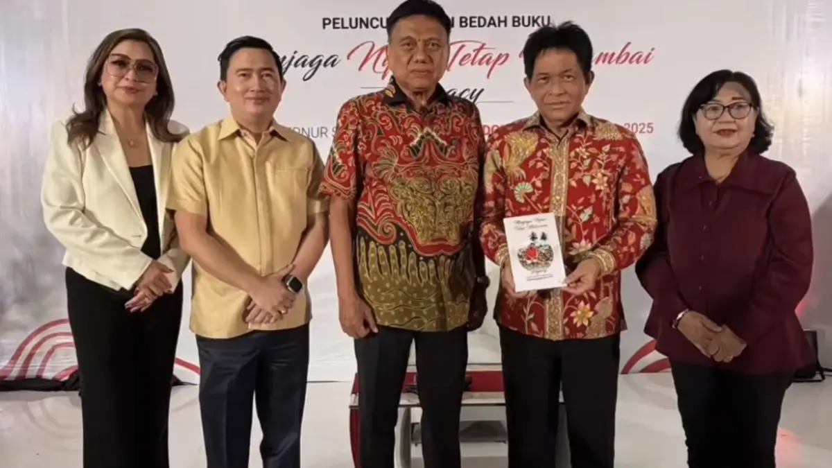 Peluncuran buku Menjaga Nyiur Tetap Melambai berlangsung di Bentara Budaya Jakarta, Rabu (26/8/2026). 