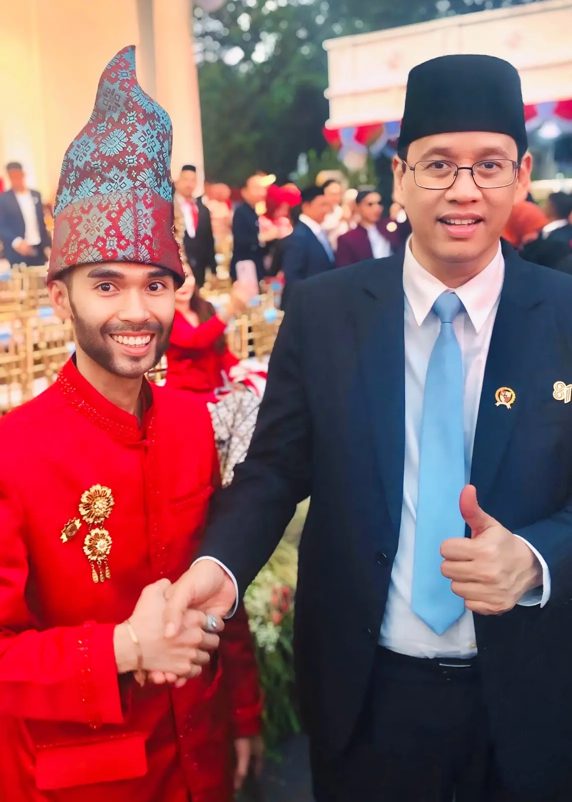 Indo juga bicara langsung dengan Menteri Keuangan RI, Purbaya Yudhi Sadewa, di VVIP Istana Merdeka.