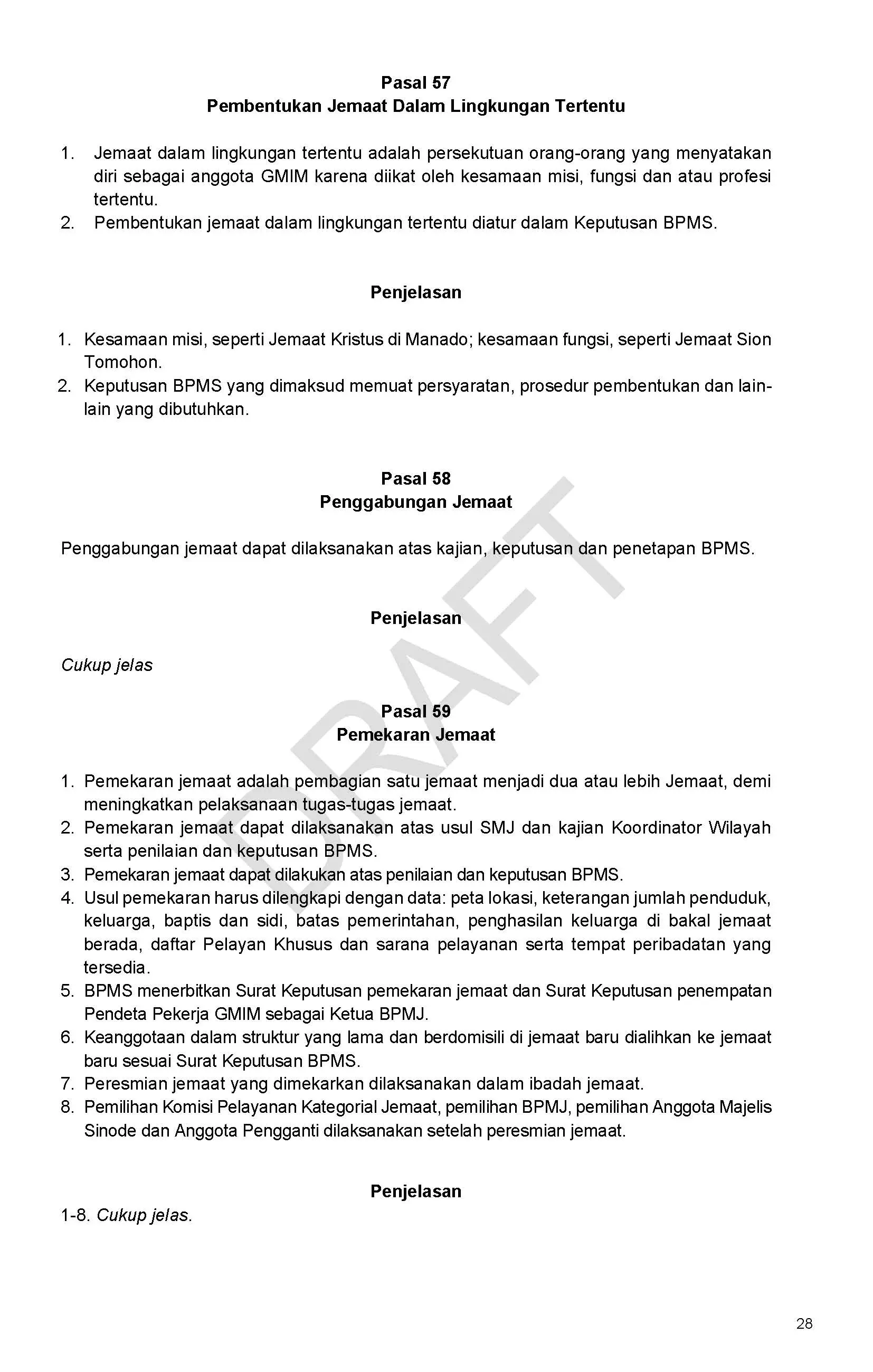 Draft/Konsep Tata Gereja 2026