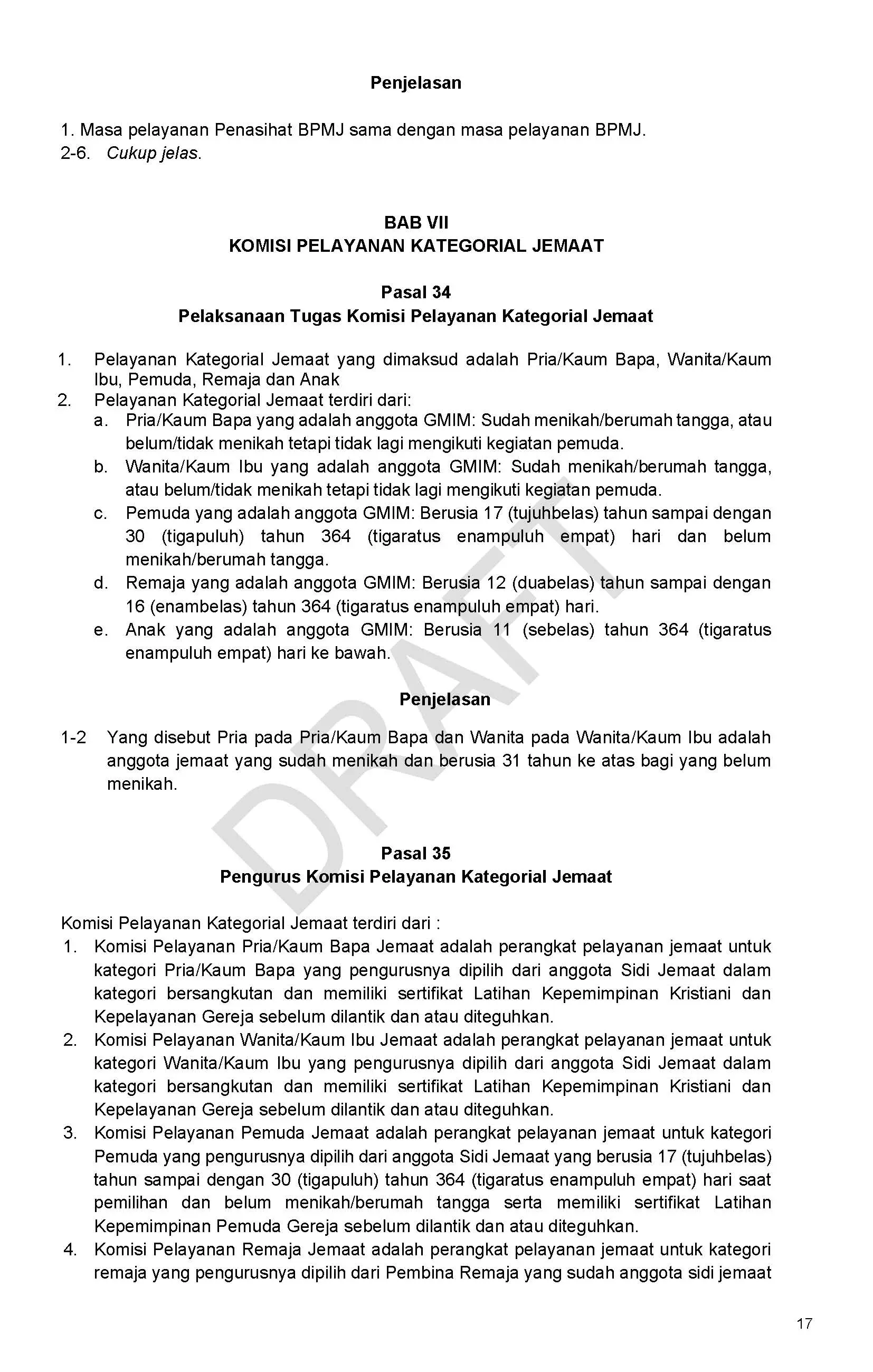 Draft/Konsep Tata Gereja 2026