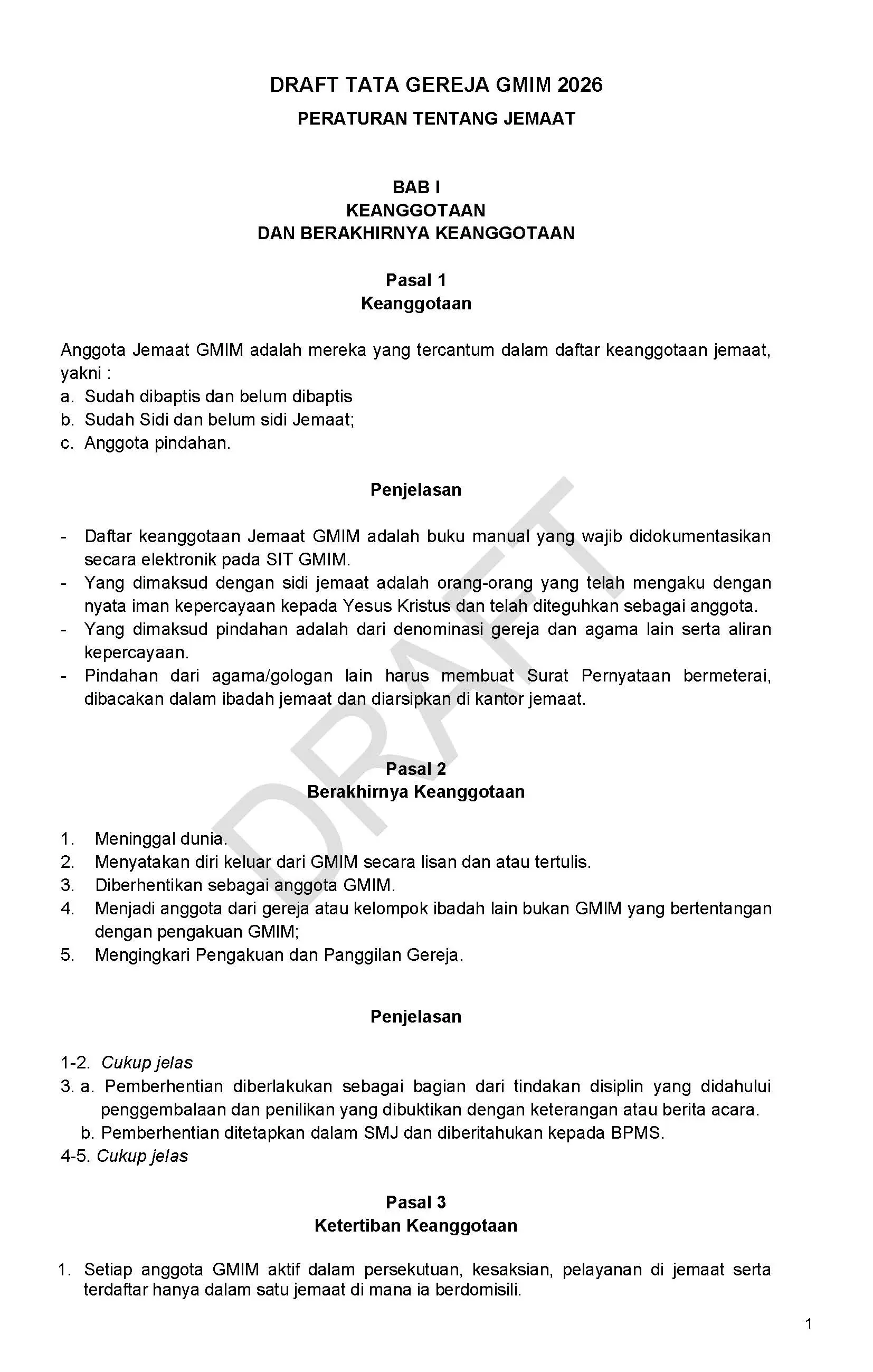 Draft/Konsep Tata Gereja 2026