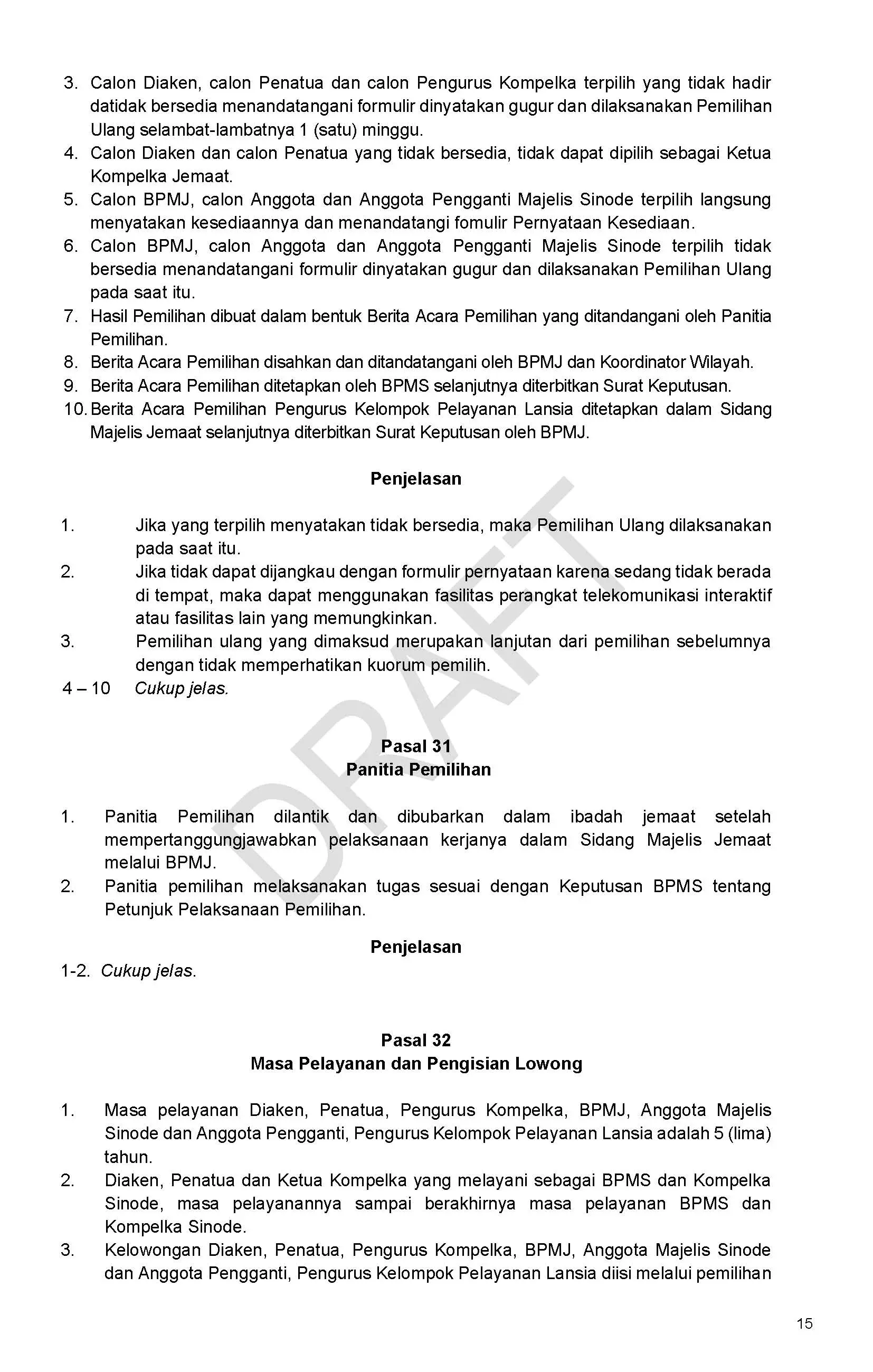 Draft/Konsep Tata Gereja 2026