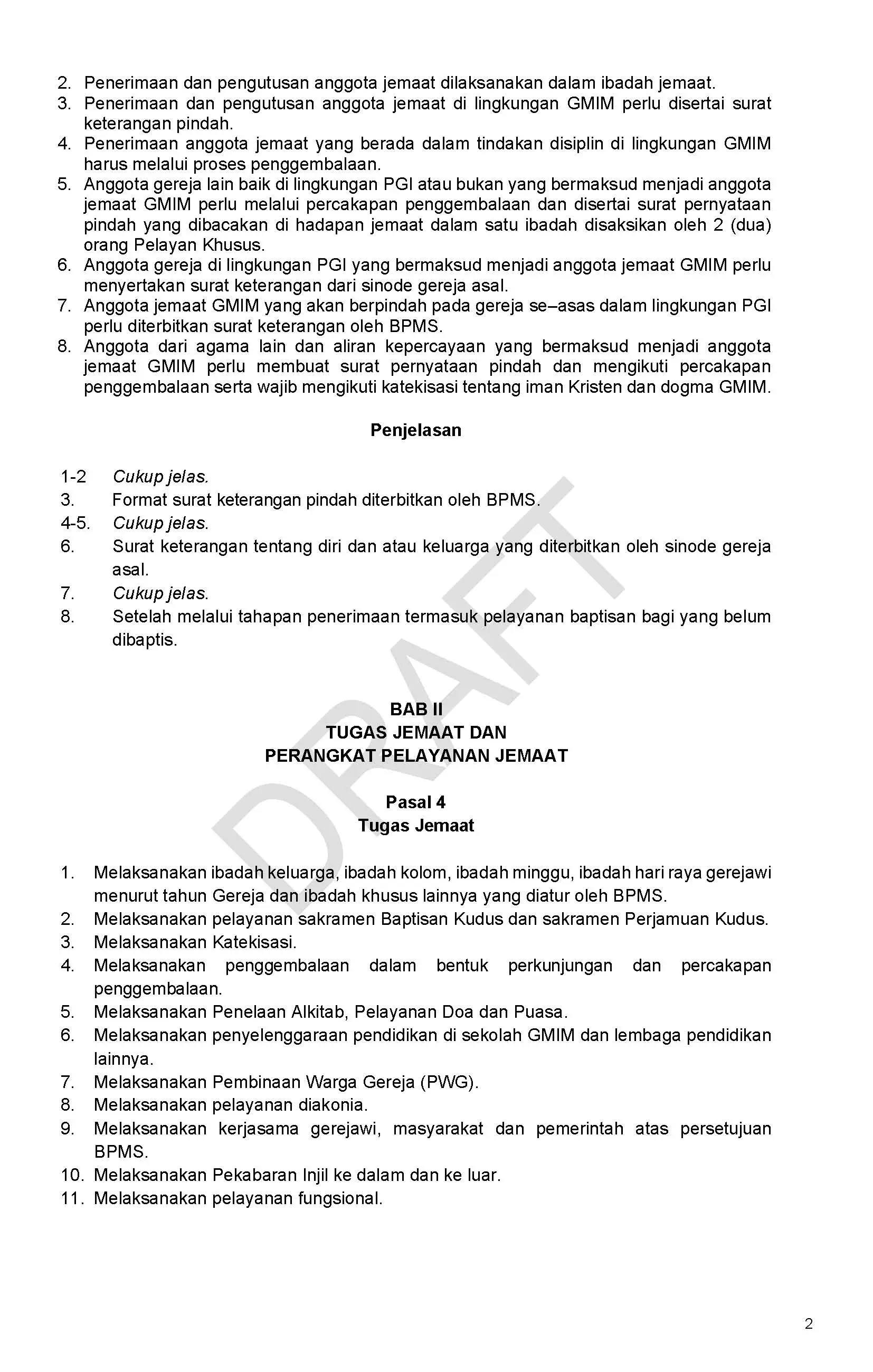 Draft/Konsep Tata Gereja 2026