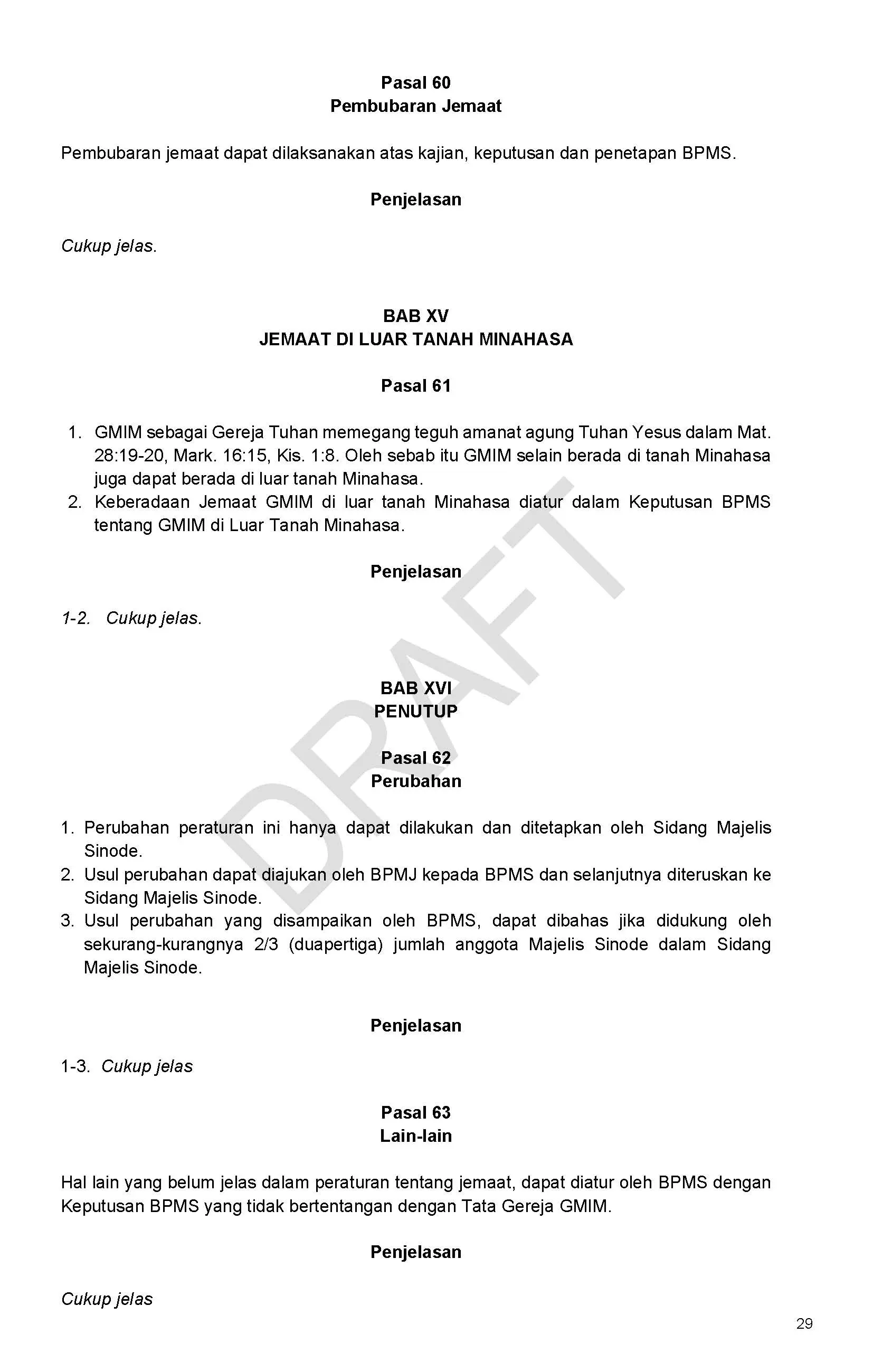 Draft/Konsep Tata Gereja 2026