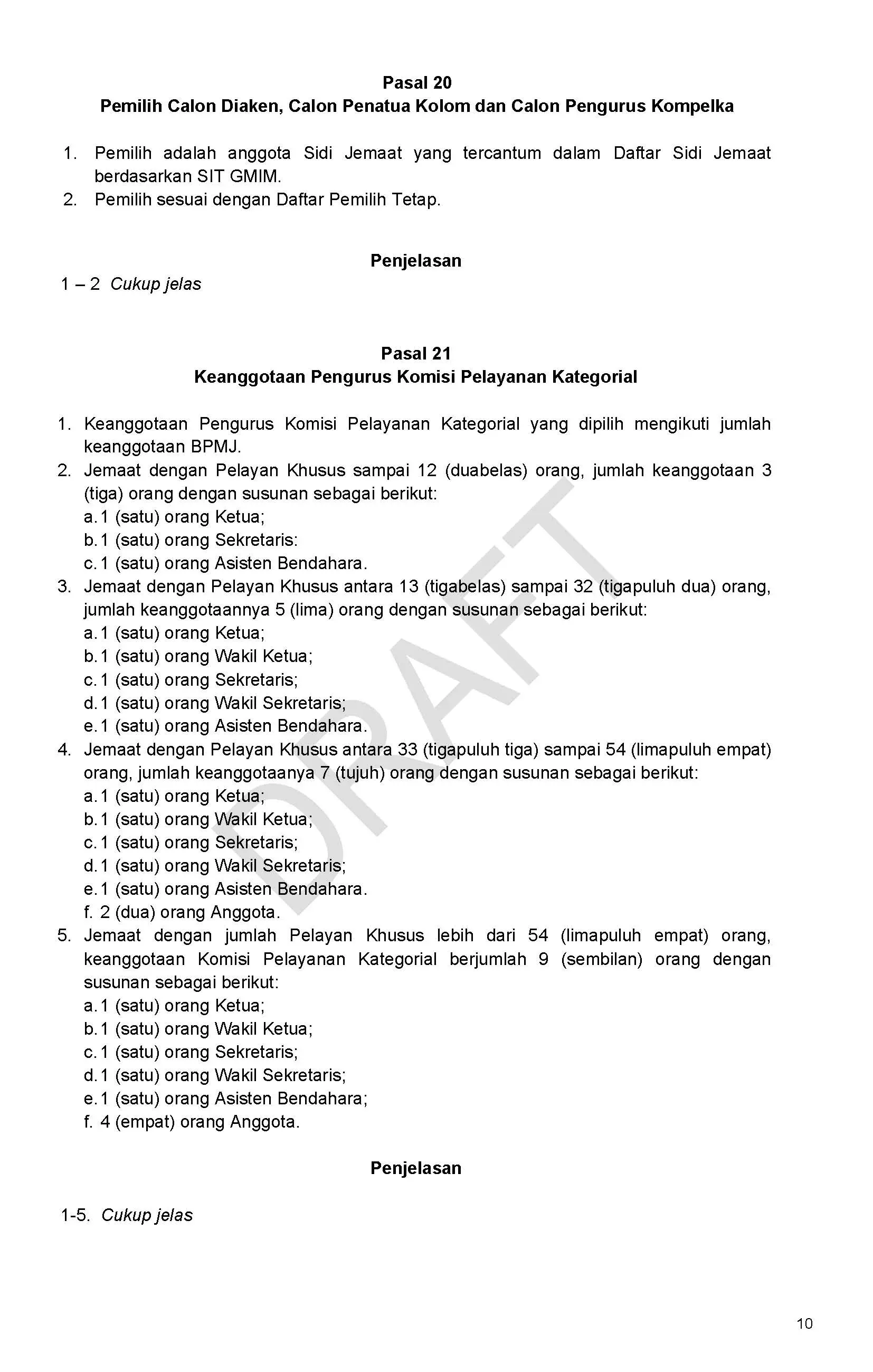 Draft/Konsep Tata Gereja 2026