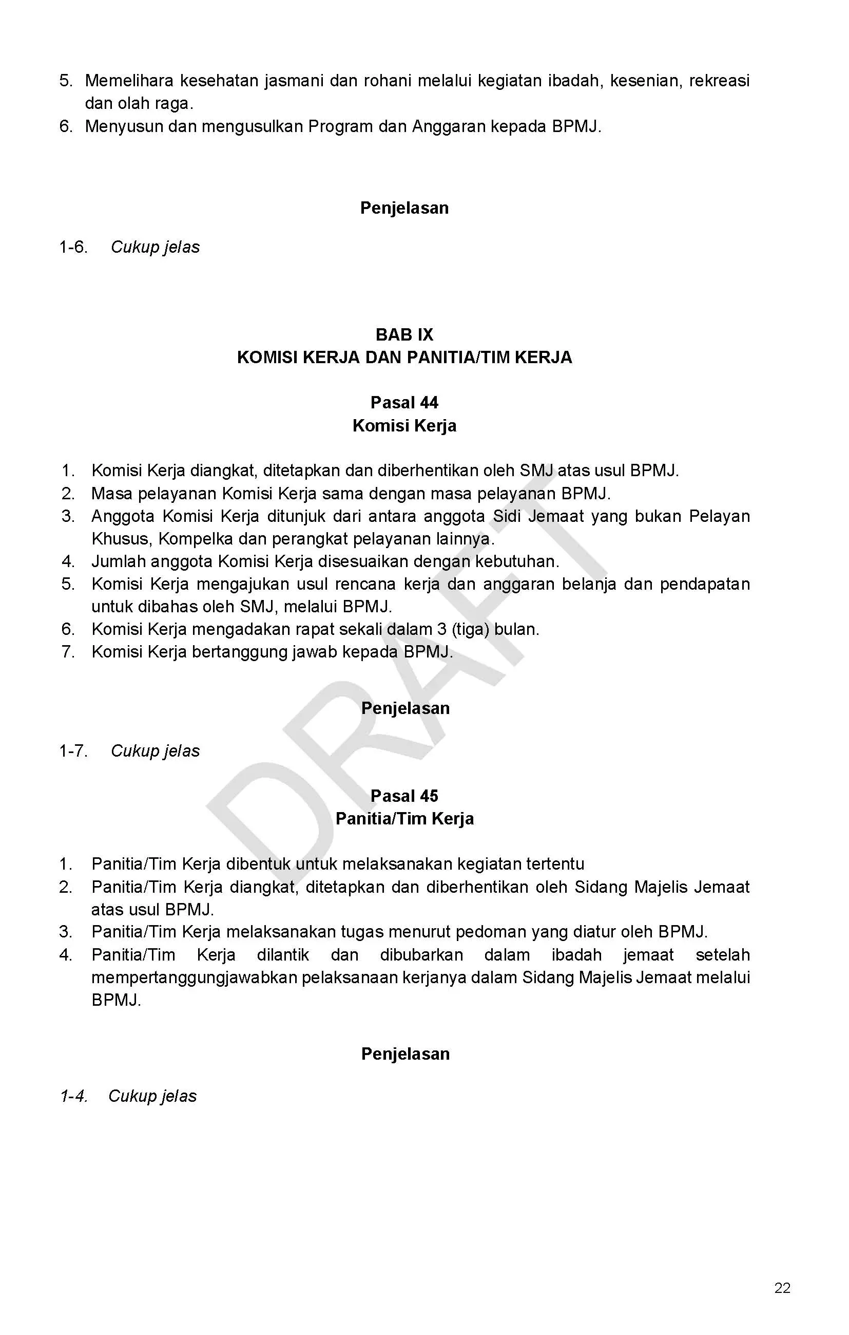 Draft/Konsep Tata Gereja 2026