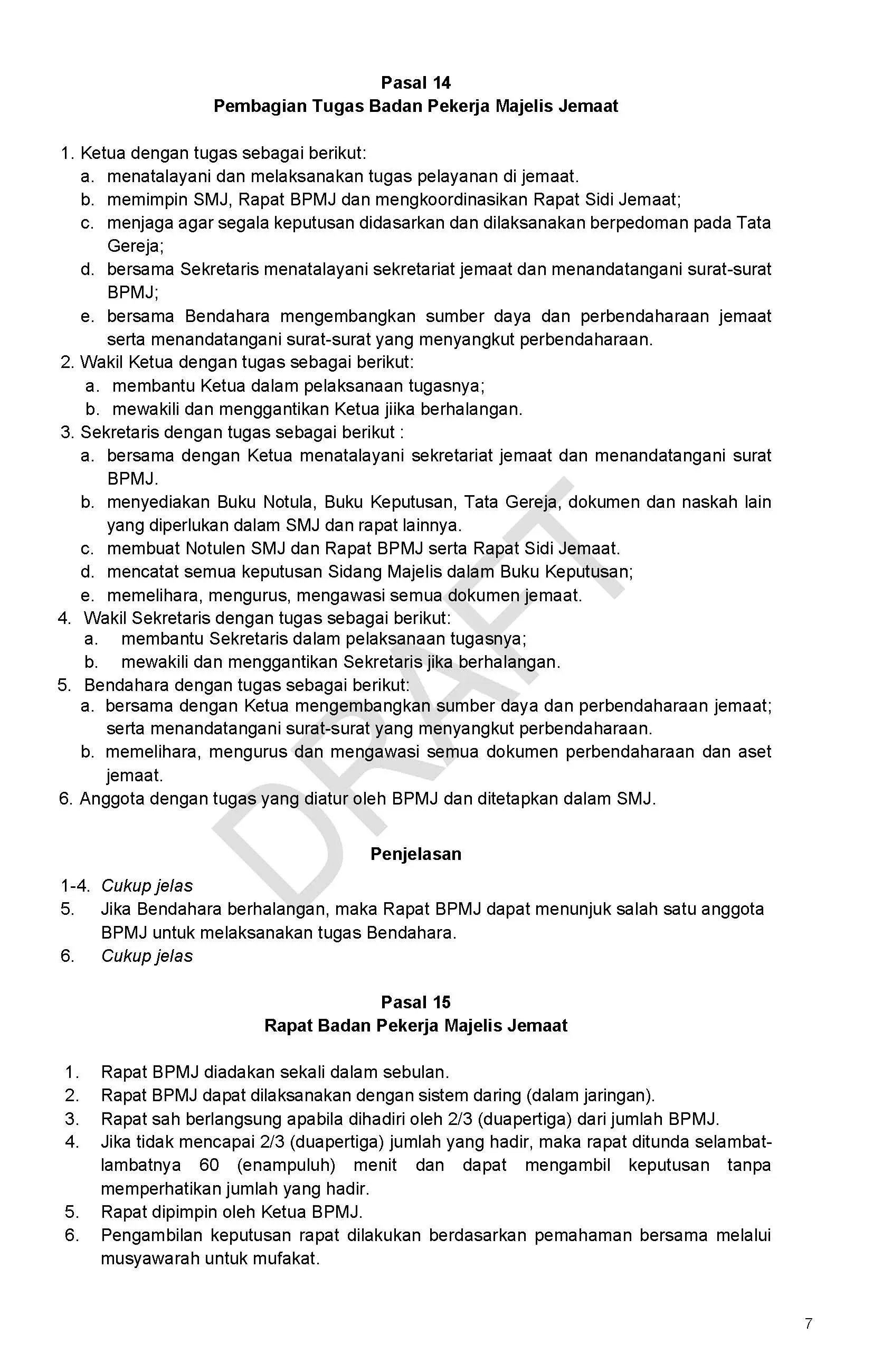 Draft/Konsep Tata Gereja 2026