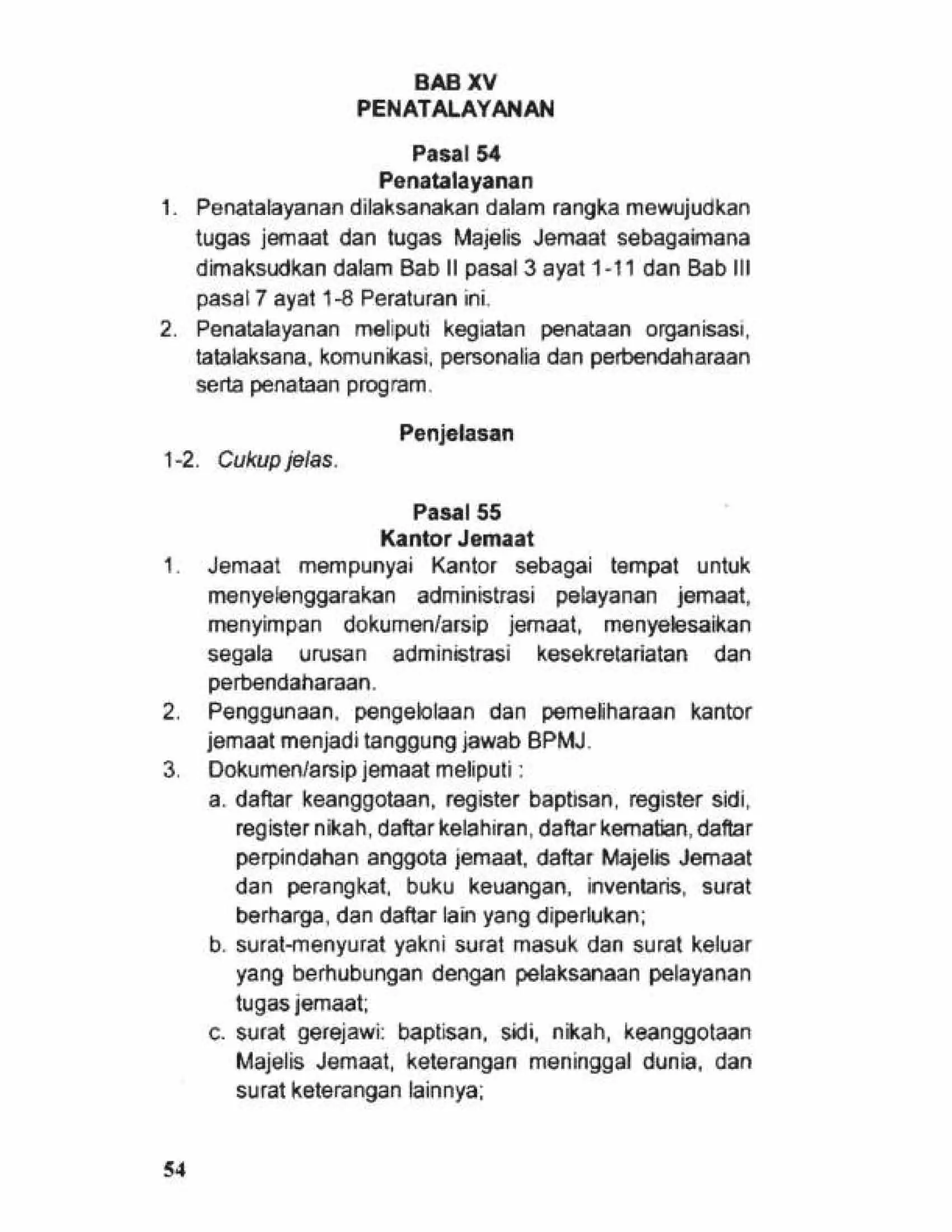 Tata Gereja 2021