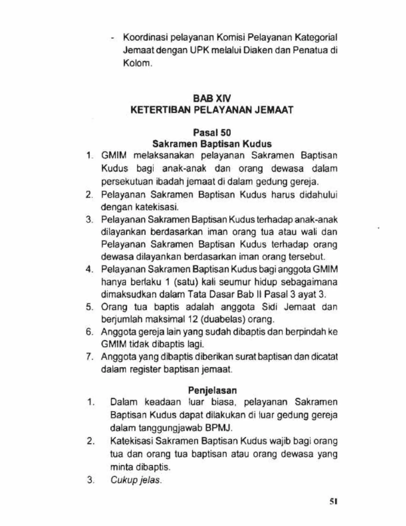 Tata Gereja 2021