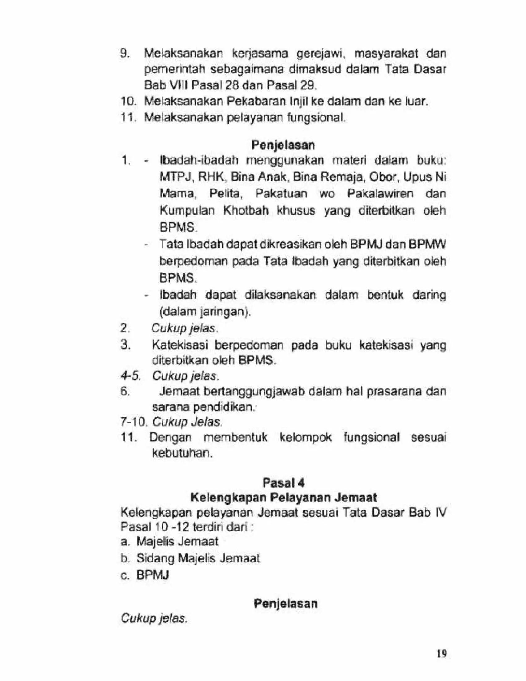 Tata Gereja 2021