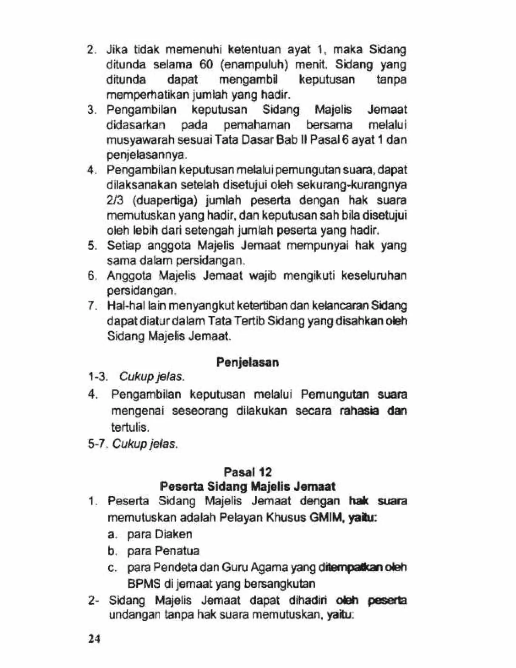 Tata Gereja 2021