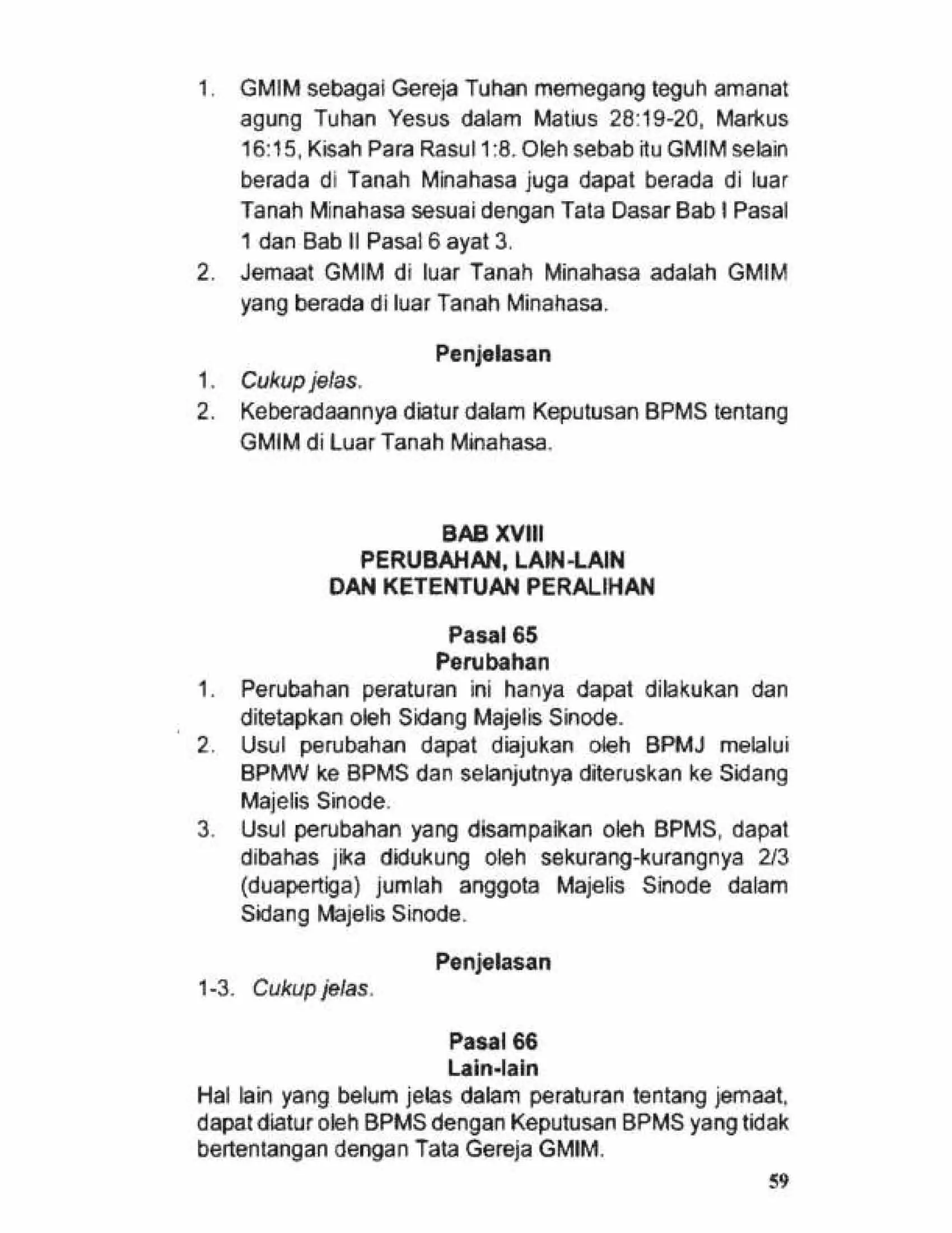 Tata Gereja 2021