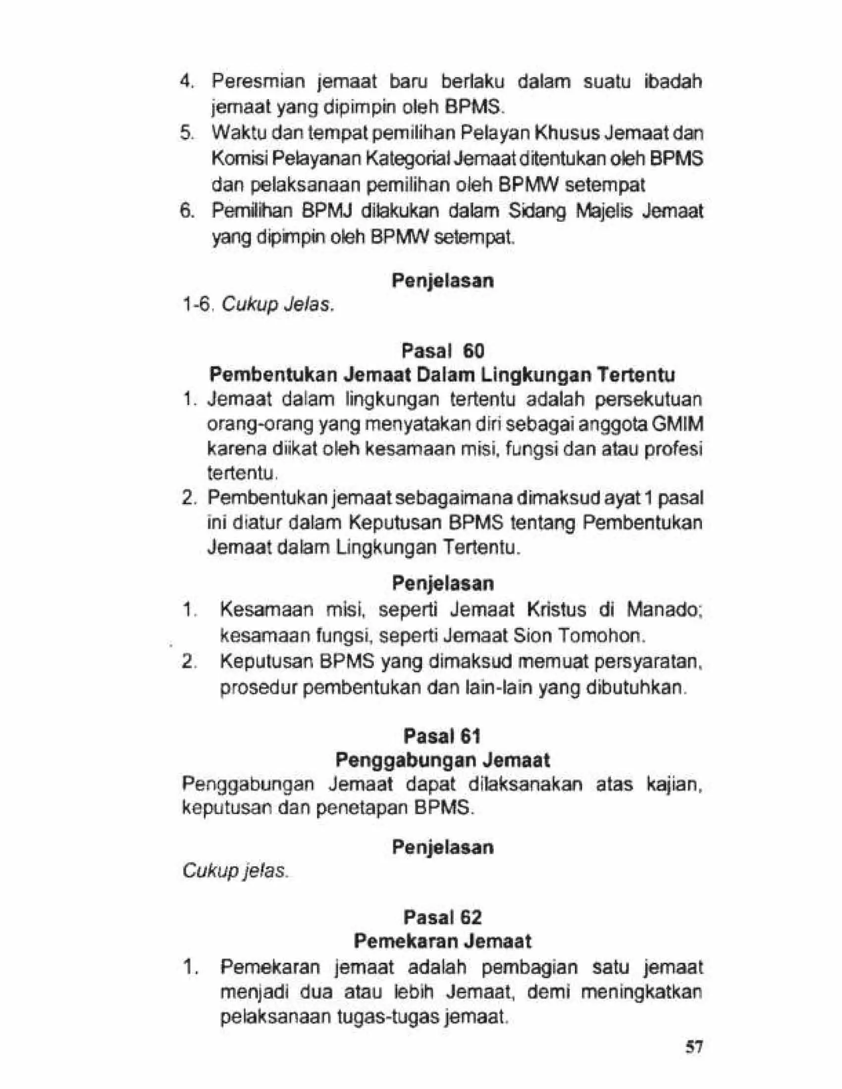 Tata Gereja 2021