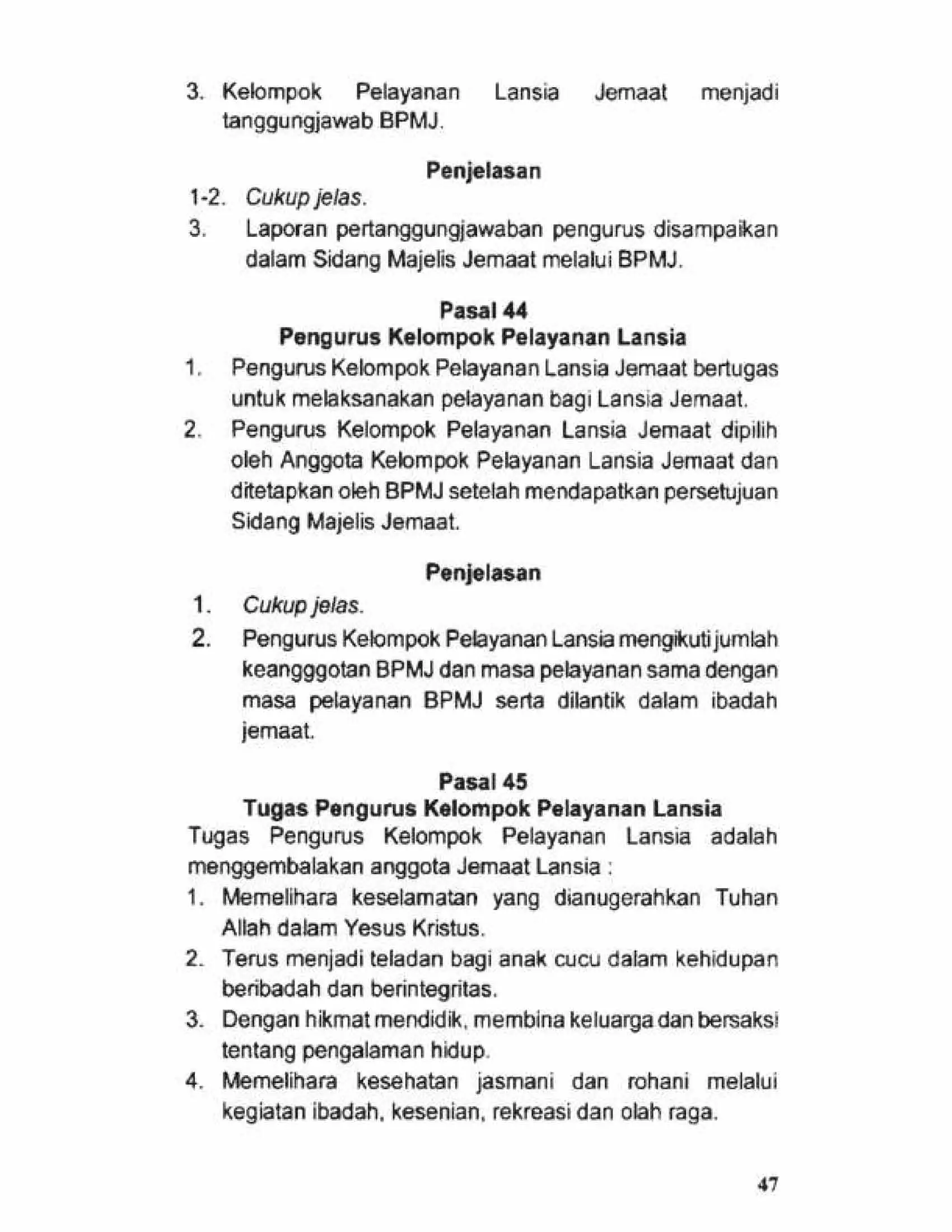 Tata Gereja 2021