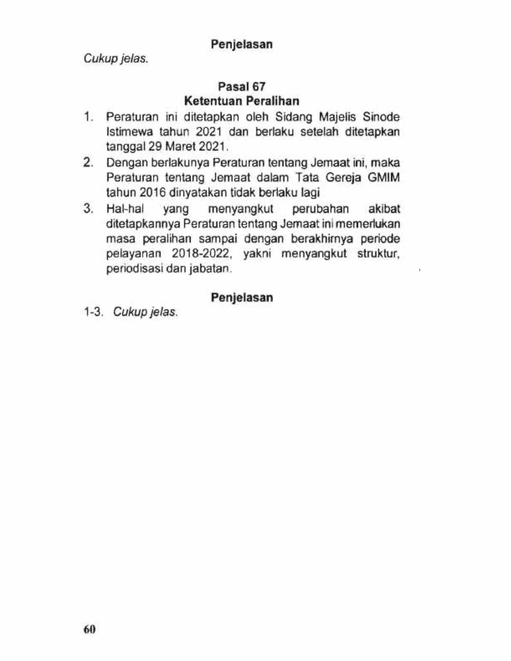 Tata Gereja 2021