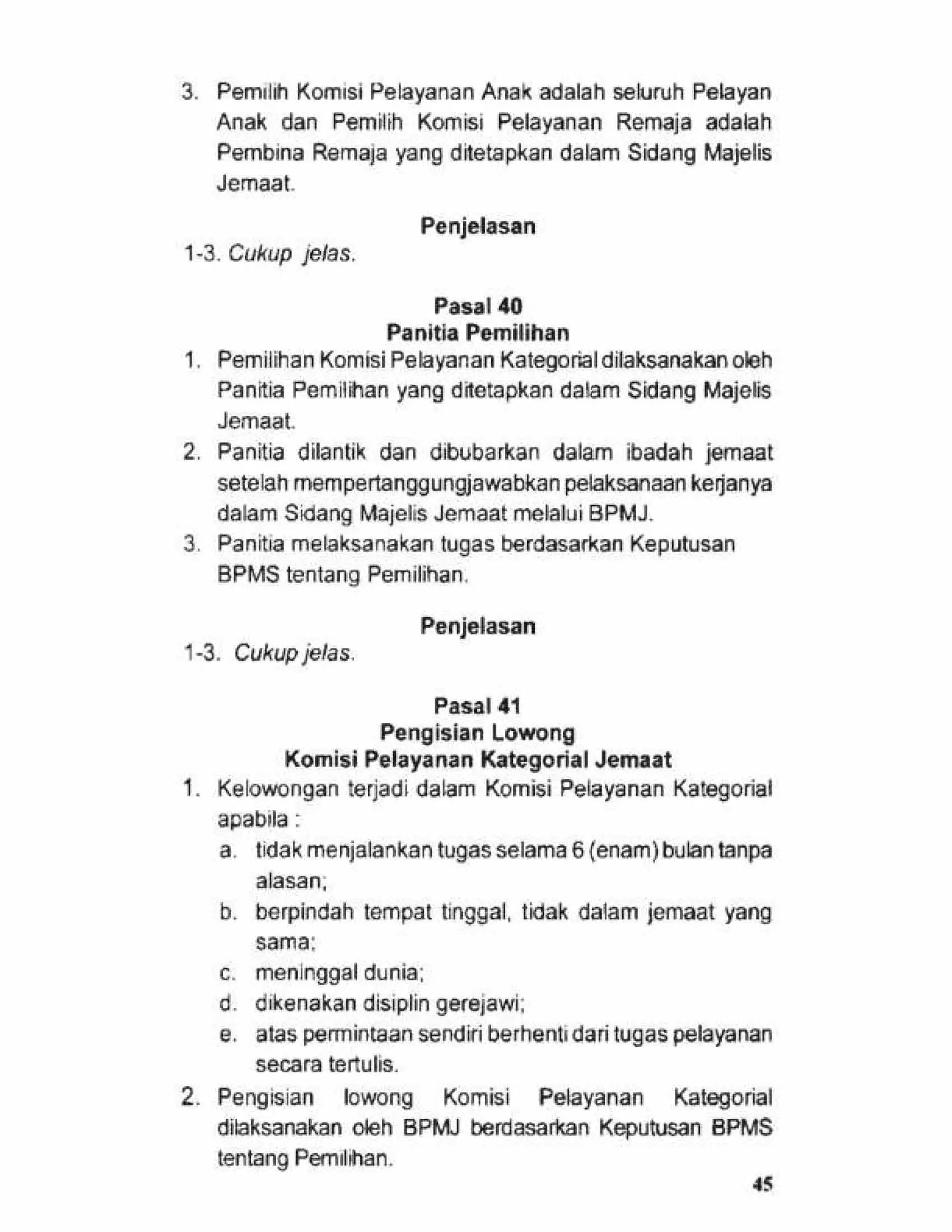Tata Gereja 2021