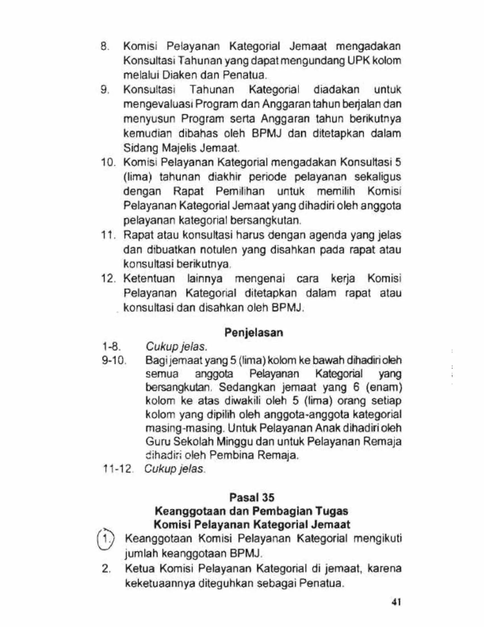 Tata Gereja 2021