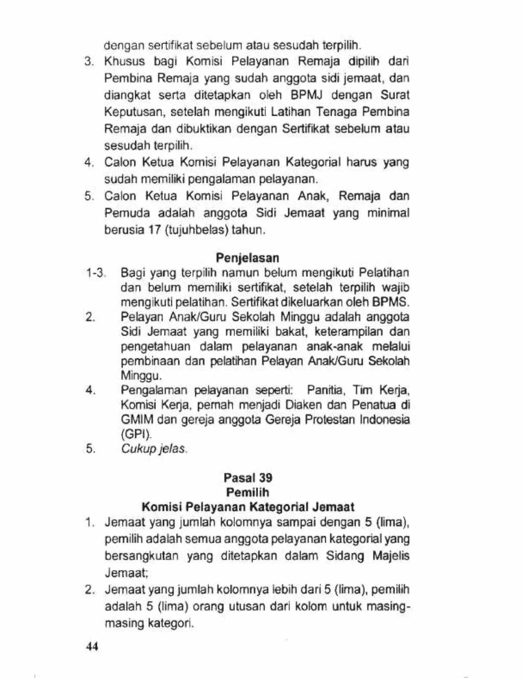Tata Gereja 2021