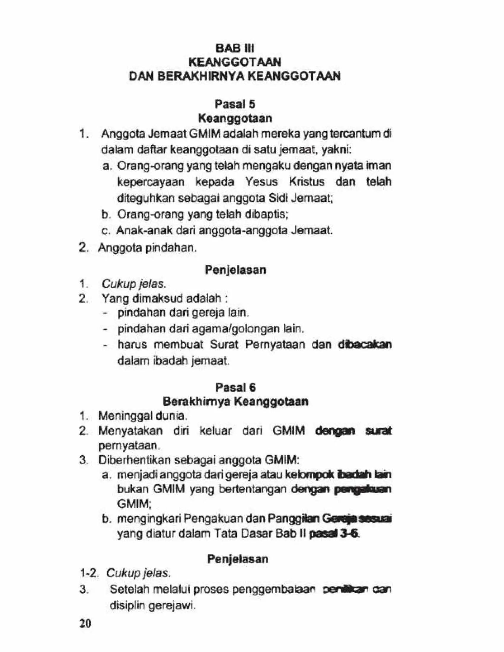 Tata Gereja 2021